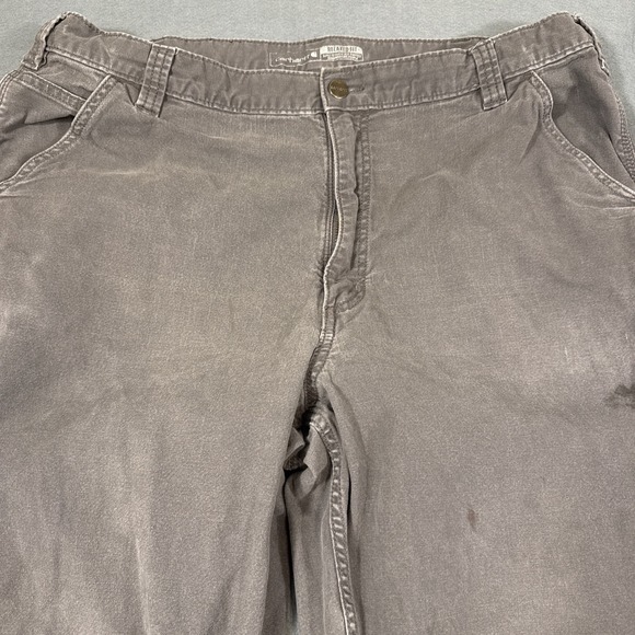 Carhartt Rugged Flex Pants Mens 38x28 Gravel Gray Relaxed Fit Canvas 102291-039 - Picture 2 of 7
